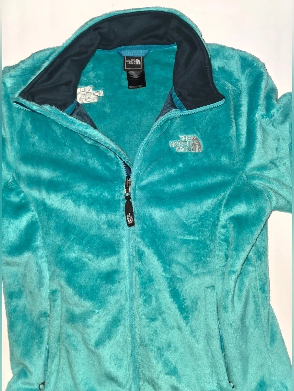 The North Face Womens Fleece Full Zip Jacket Cozy Super Soft Size Medium Teal